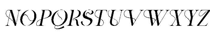 FL Abrasia Italic Font UPPERCASE