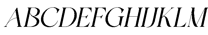 FLAMICIA Italic Font UPPERCASE
