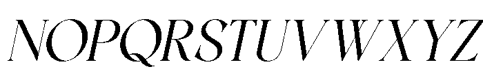 FLAMICIA Italic Font UPPERCASE