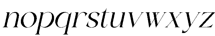 FLAMICIA Italic Font LOWERCASE