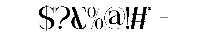 FLAREA-Regular Font OTHER CHARS