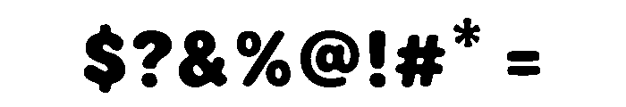FLOPPY Font OTHER CHARS