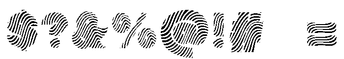 FLOW STRIPES Font OTHER CHARS