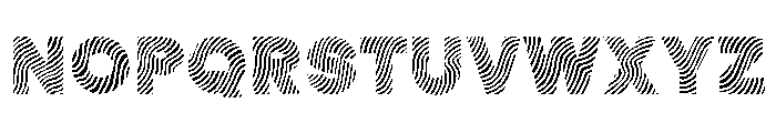 FLOW STRIPES Font UPPERCASE