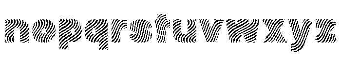 FLOW STRIPES Font LOWERCASE