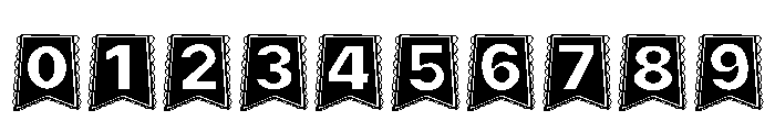 Flag Christmas Font OTHER CHARS