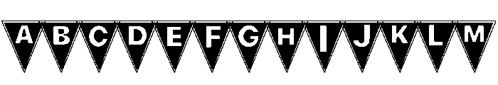 Flag Halloween Font UPPERCASE