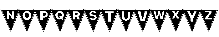 Flag Halloween Font UPPERCASE