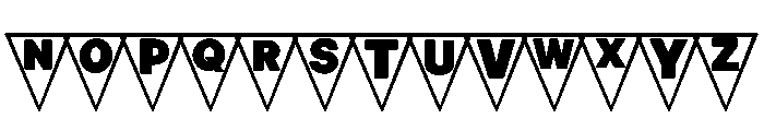 Flag Halloween Font LOWERCASE
