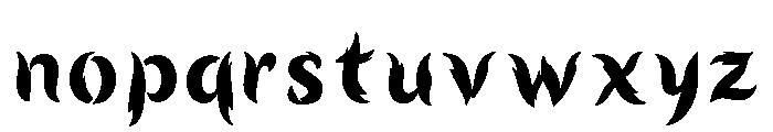 Flambeau Regular Font LOWERCASE