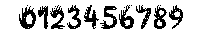 Flame Distressed Font OTHER CHARS