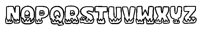 Flame Fire Cartoon By S Regular Font UPPERCASE