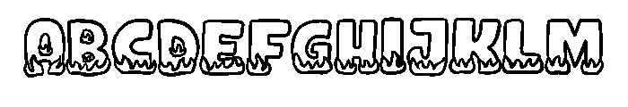 Flame Fire Cartoon By S Regular FONT