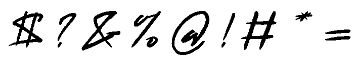 Flamingo's Script Font OTHER CHARS