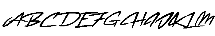 Flamingo's Script Font UPPERCASE