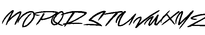 Flamingo's Script Font UPPERCASE