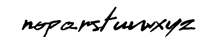 Flamingo's Script Font LOWERCASE