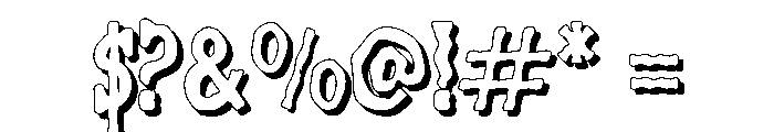 Flamor Shadow Font OTHER CHARS
