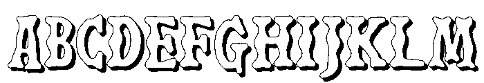 Flamor Shadow Font UPPERCASE