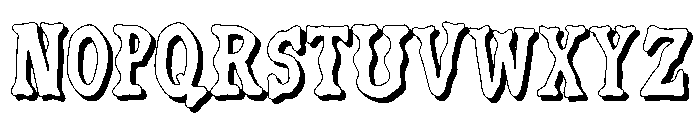 Flamor Shadow Font UPPERCASE