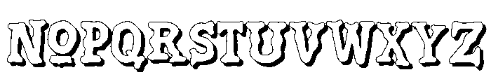 Flamor Shadow Font LOWERCASE