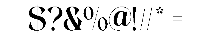 Flangen Regular Font OTHER CHARS