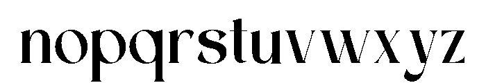 Flangen Regular Font LOWERCASE