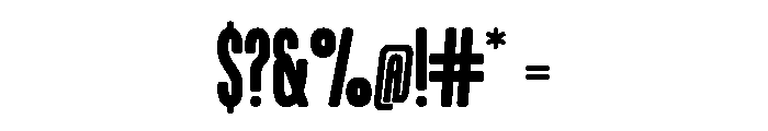 Flanker Regular Font OTHER CHARS