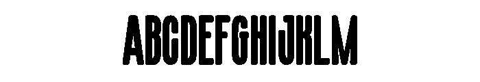Flanker Regular Font UPPERCASE