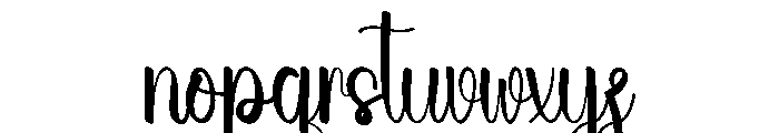 Flare Summer Font LOWERCASE