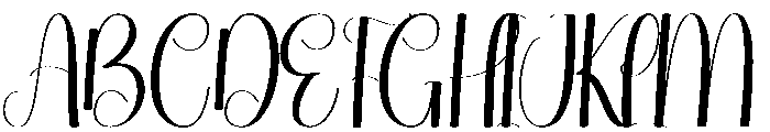 Flashcard Font UPPERCASE
