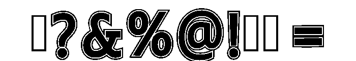 Flasher Shock Regular Font OTHER CHARS