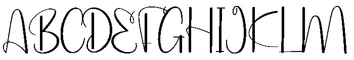 Flashlights Font UPPERCASE