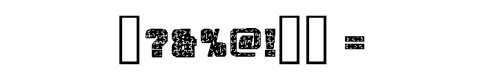 Flat Puzzle Regular Font OTHER CHARS