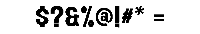 Flatline Regular Font OTHER CHARS