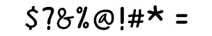Flavia Regular Font OTHER CHARS