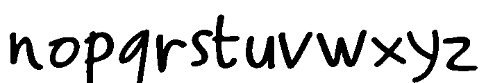 Flavia Regular Font LOWERCASE