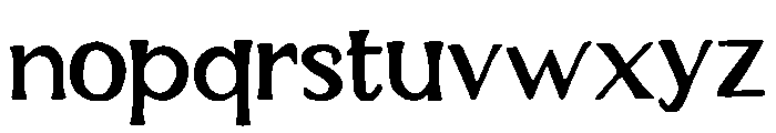 Flax Font LOWERCASE