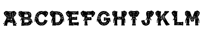 Flesh Regular Font UPPERCASE