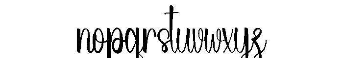 Fleurina Font LOWERCASE