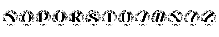 Fleuriton Split Monogram Font LOWERCASE