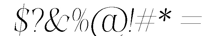 Fleurs Venotta Italic Font OTHER CHARS