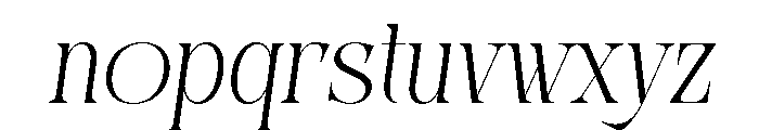 Fleurs Venotta Italic Font LOWERCASE