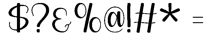 Flick Font OTHER CHARS