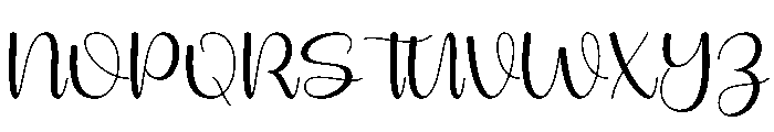 Flick Font UPPERCASE