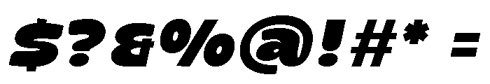 Flicko Italic Font OTHER CHARS