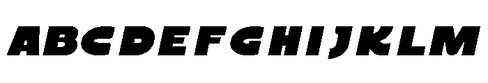 Flicko Italic Font UPPERCASE