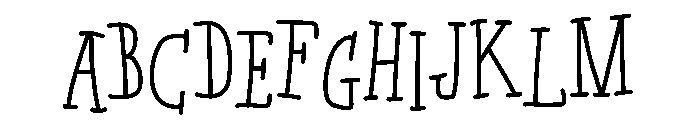 Flinksy Font UPPERCASE
