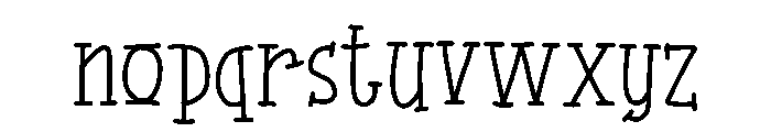 Flinksy Font LOWERCASE