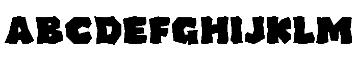 Flinto Cave Regular Font UPPERCASE